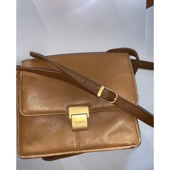 TIGNANELLO Brown Leather Crossbody Shoulder Purse - Picture 6 of 8